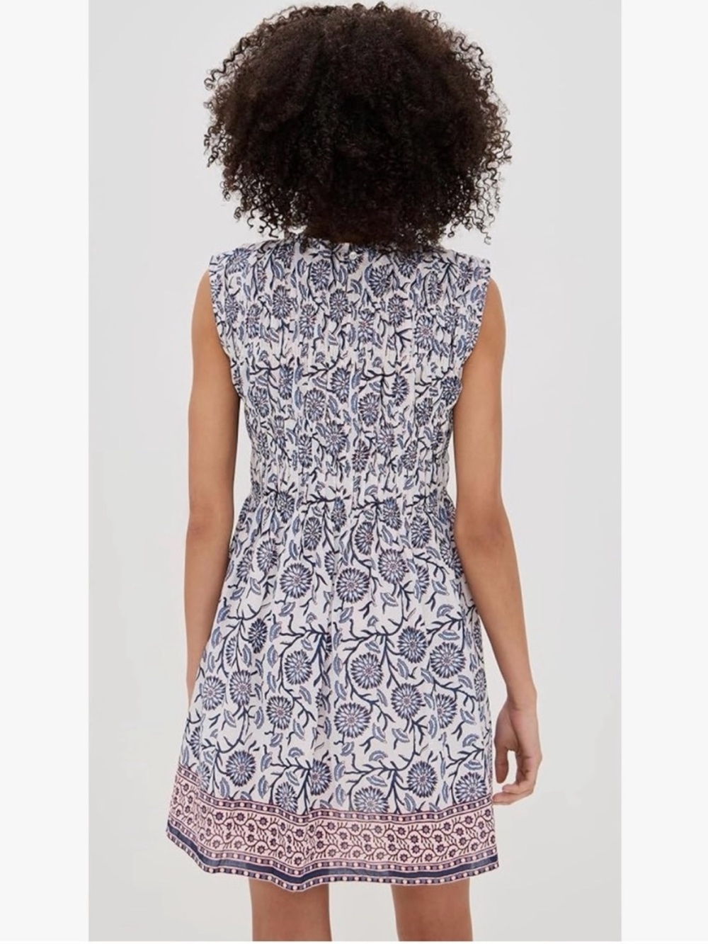 Velvet by Graham & Spencer "Marla" Block-Printed Cotton Dress, Like New - Picture 3 of 16